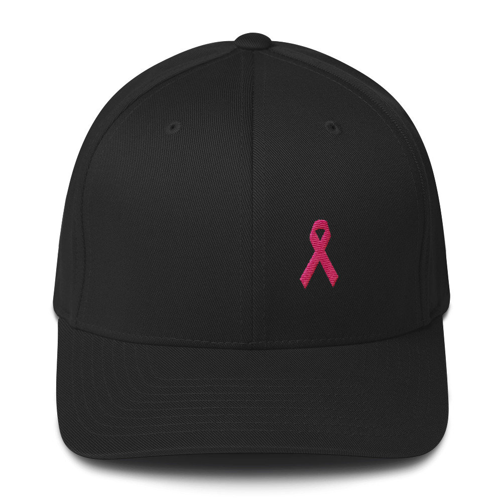 Breast Cancer Awareness Fitted Hat With 