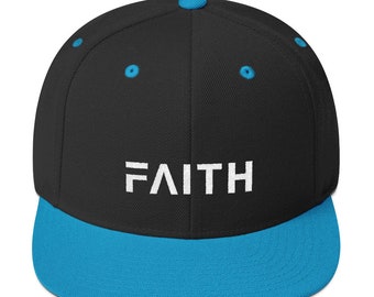 Faith Snapback Hat with Flat Brim