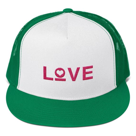 Love 5-panel Snapback Trucker Cap | Mesh Back Love Heart  display picture 2
