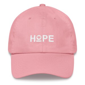 Women&#39;s Hope Heart Dad Hat | Inspirational, Motivational Hat | Yoga, Pilates, Tennis & Barre | Cute Workout Hat for Women