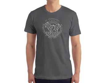 Men's Be Courageous, Be Strong, Stand Firm in the Faith Christian T-Shirt | Christian Shirts for Men | Christian Clothing