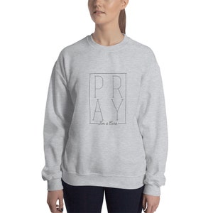 Pray for a Cure Christian Sweatshirt | Christian Apparel | Inspirational Gift | Cancer Survivor Gift and Cancer Patient Gift