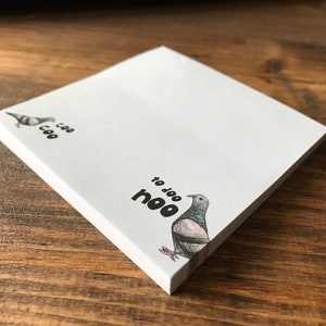 PIGEON to doo noo coo Memo Pad notepad notes Catherine Redgate stationery organise block bujo organiser diary home office to do list bird image 5