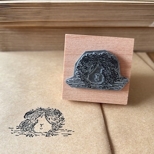 Tampon en caoutchouc en bois visage duveteux COCHON 2" Catherine Redgate estampage amusant scrapbooking artisanat impression tampon animal de compagnie mignon cochons cochon