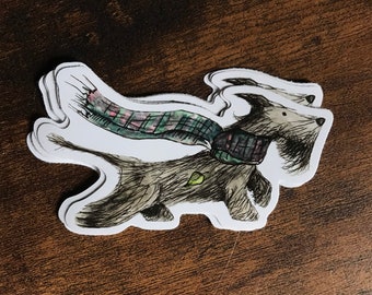 SCOTTIE DOG Sticker - illustration catherine redgate paper bujo stationery stickers scotland fun dogs cute westie terrier scottish animal
