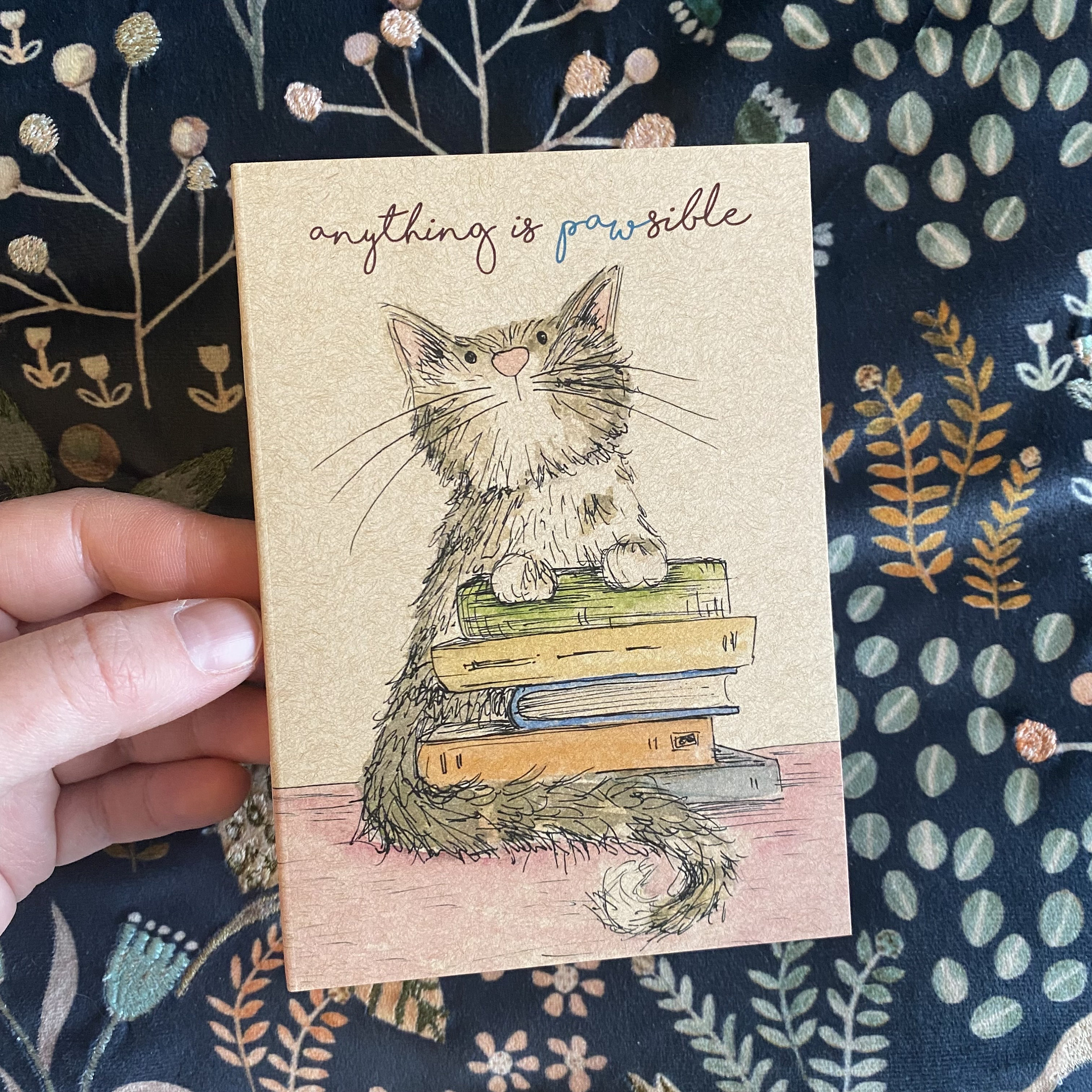 BOOK CAT A6 ECO Jotter Artist Sketchpad Plain Inside Catherine Redgate ...