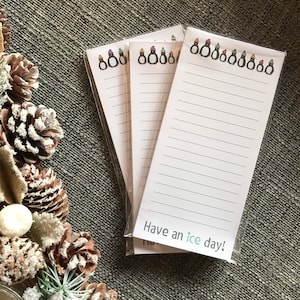 POSITIEVE PINGUNENLIJST Notitieblok notities Catherine Redgate koelkast organiseren blok bujo organizer dagboek te doen thuis notitie schattig pad pinguïn vogel