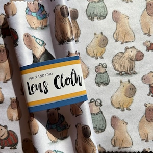 CAPYBARA lens schermdoek bril bril indie Catherine Redgate zonnebril iPad laptop camera cadeau kous idee capabara dier