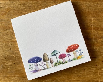 Fantastic FUNGI MUSHROOM Memo Pad notepad notes Catherine Redgate stationery organise block bujo organiser diary home office list nature