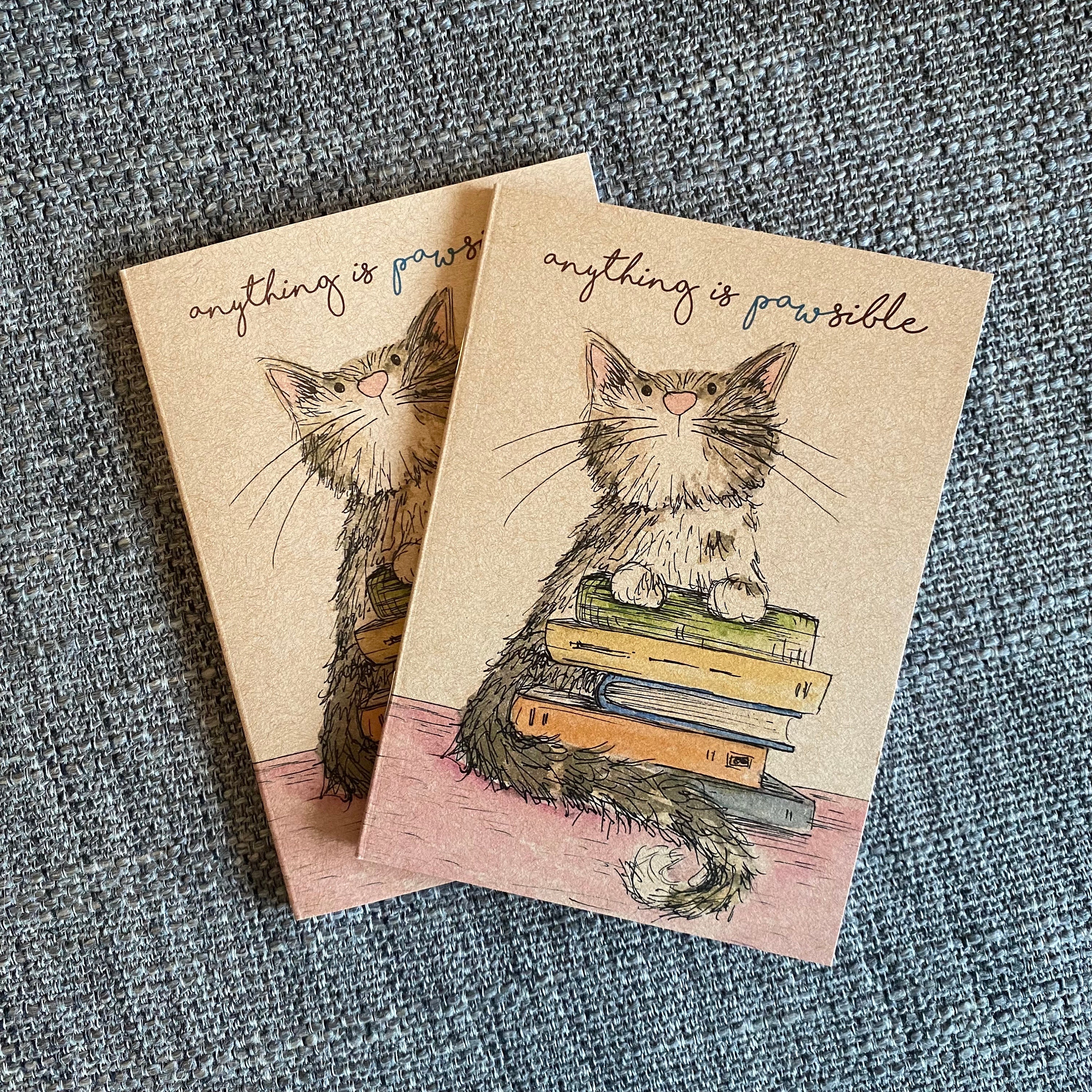 BOOK CAT A6 ECO Jotter Artist Sketchpad Plain Inside Catherine Redgate ...