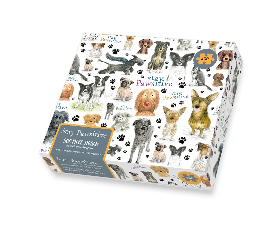 Stay Pawsitive DOGS 500ピース ジグソーパズル 500ピース ビーガン 犬