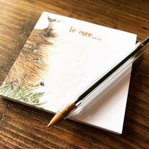 Blocco note HEELAN COO To MOO, blocco note Catherine Redgate, cancelleria, blocco note, organizer, diario, ufficio, lista delle cose da fare, mucca delle Highlands