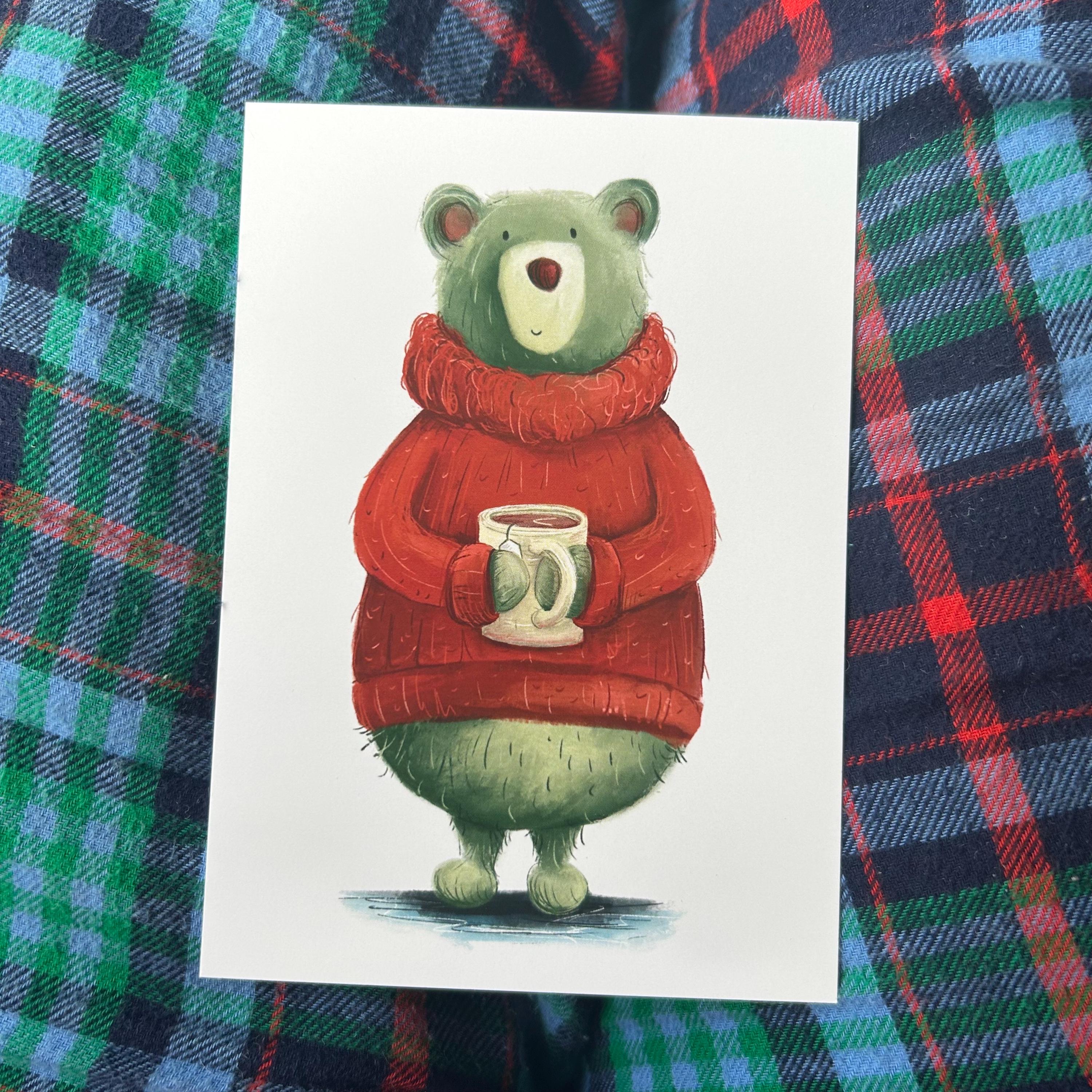 Teddy Bear Postcards - Etsy