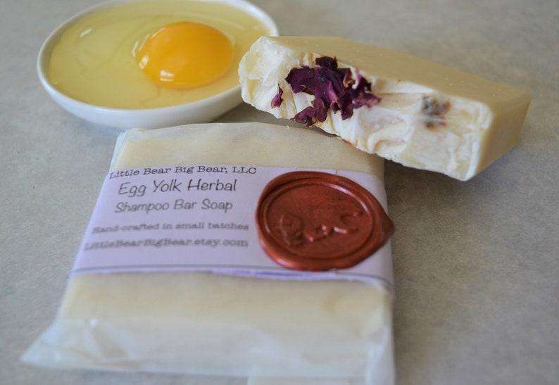 Egg Yolk Herbal Shampoo Bar Coconut Free Solid Shampoo Etsy