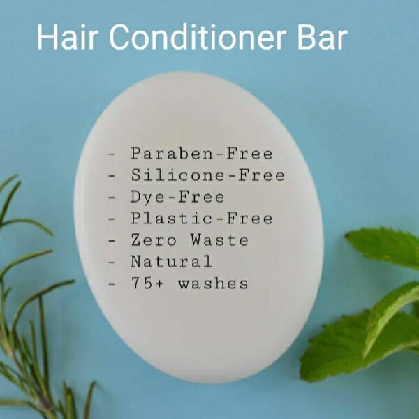 Organic Argan Oil Hair Conditioner Bar with Pro Vitamin B5 |  Choose Your Scent | Coconut-Free | Palm-Free | Paraben-Free