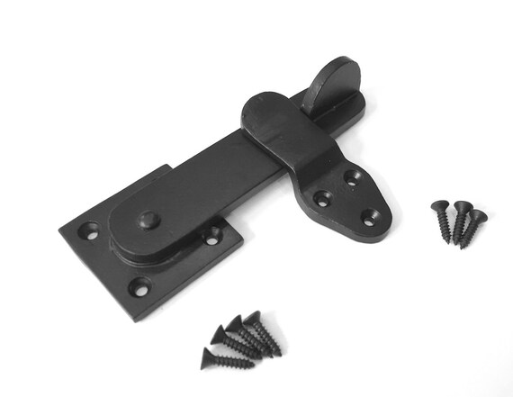 Sliding Barn Door Flip Latch 5 1 2 Heavy Duty Cast Iron Lock For Farm Gate Garden Shed Double Gates Garage Cabinets Cupboards