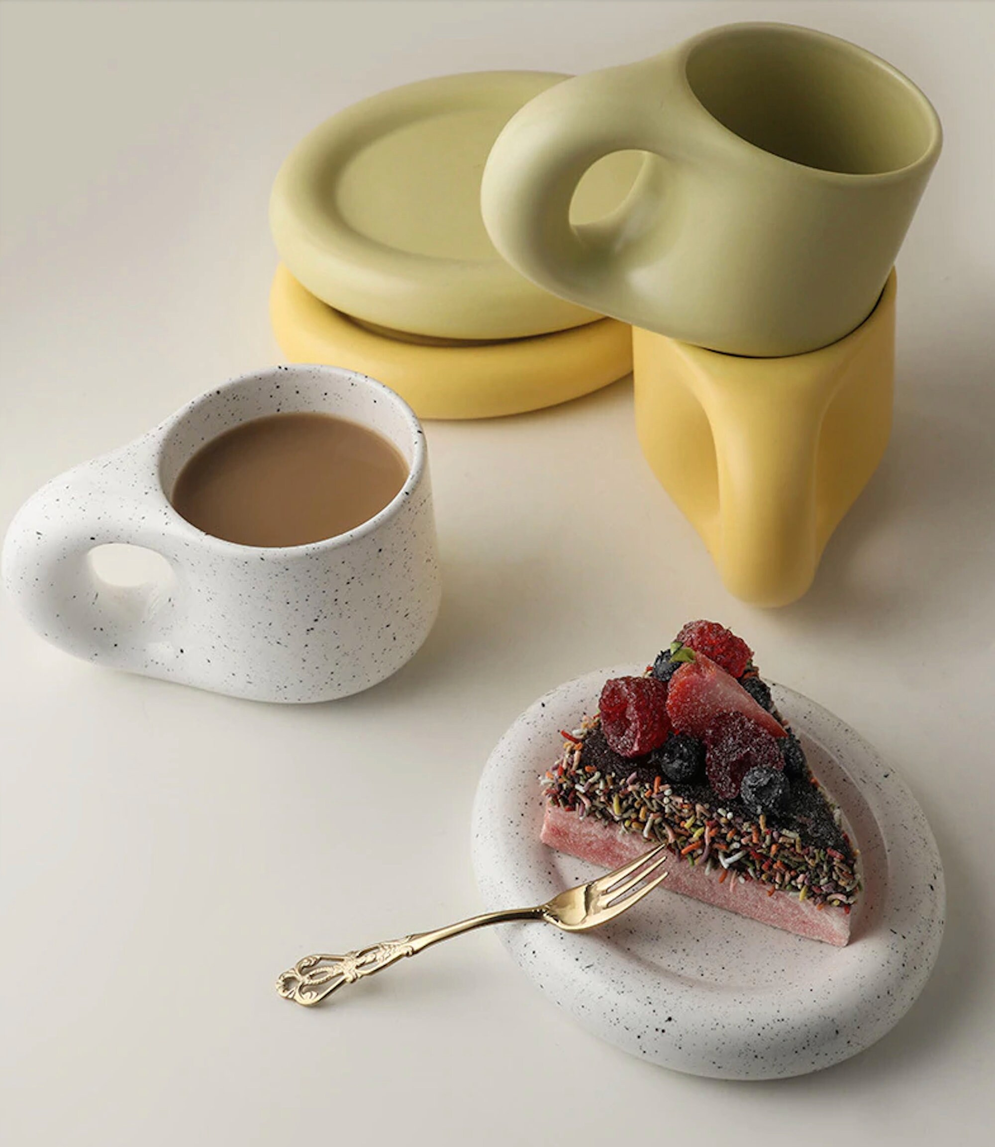 Nordic ceramic mug comes in 2 color Big Belly Mug Fat Mug