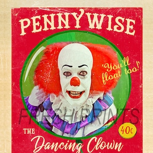 RP Tim Curry Pennywise The Dancing Clown Awesome 8 x 10/" Autographed Photo
