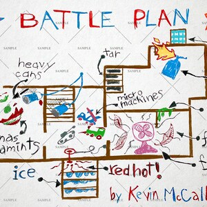 Home Alone Battle Plan by Kevin McCallister poster print | Etsy