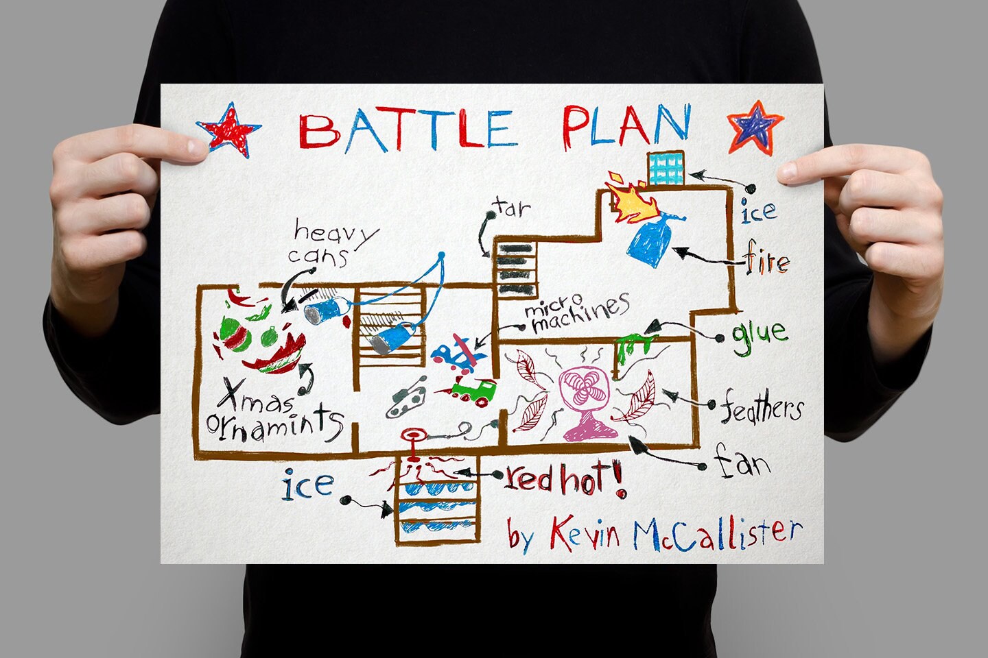 Home Alone Battle Plan By Kevin McCallister Poster Print Etsy