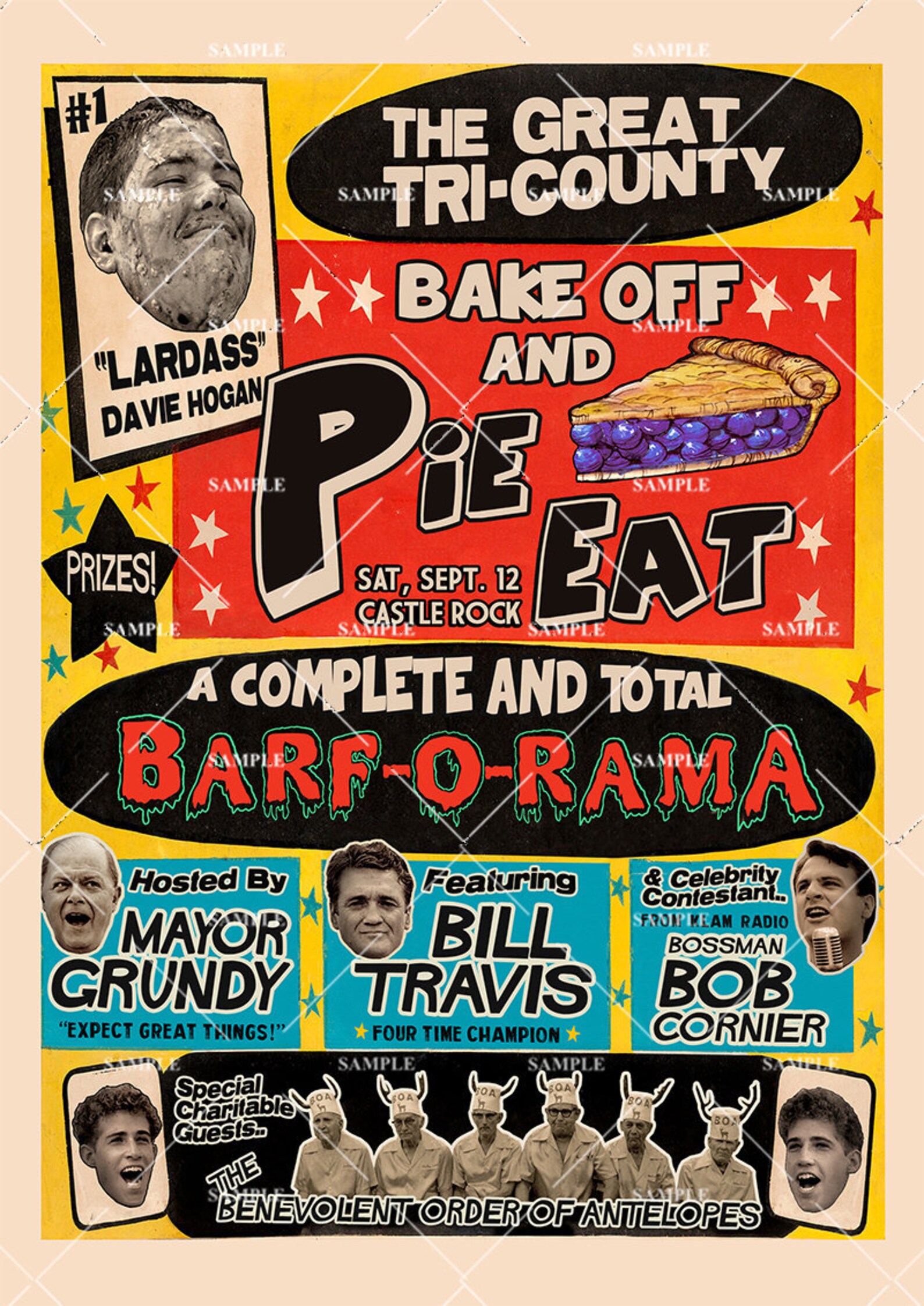 Stand By Me Pie Eating Contest Lardass Poster Print Etsy