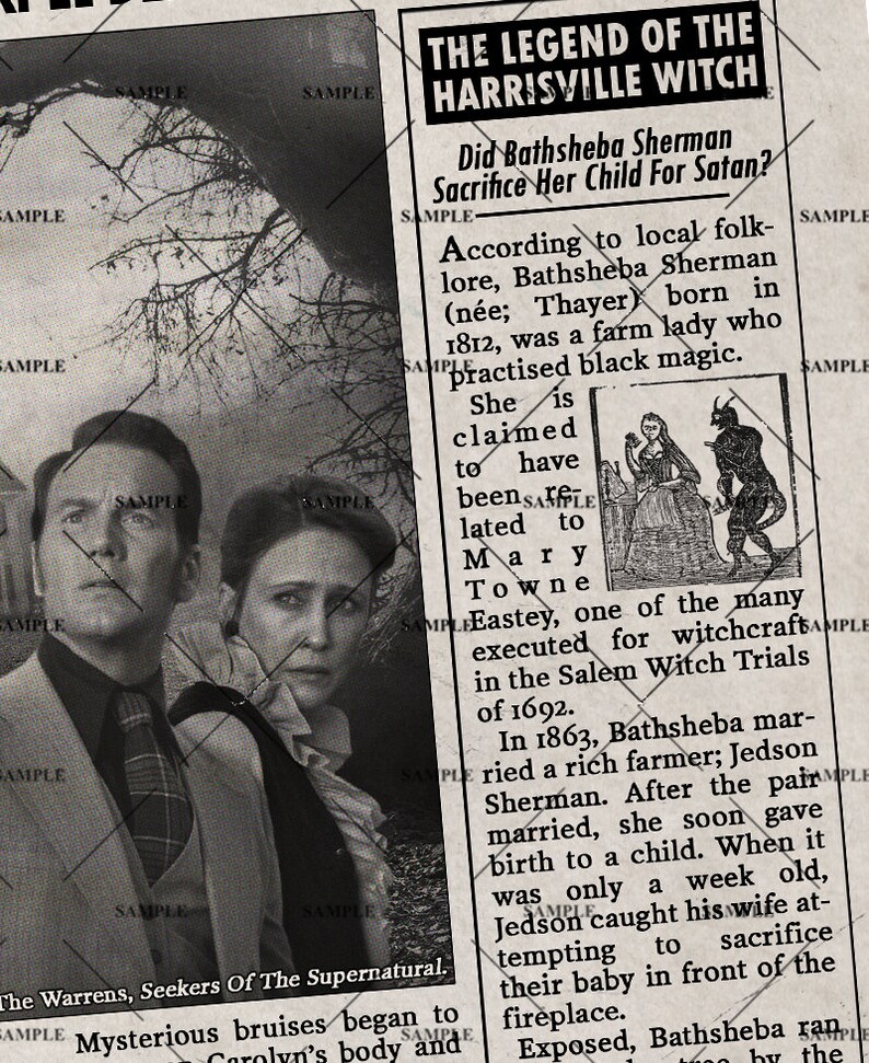 The Conjuring Rhode Island Newspaper Poster Print Etsy
