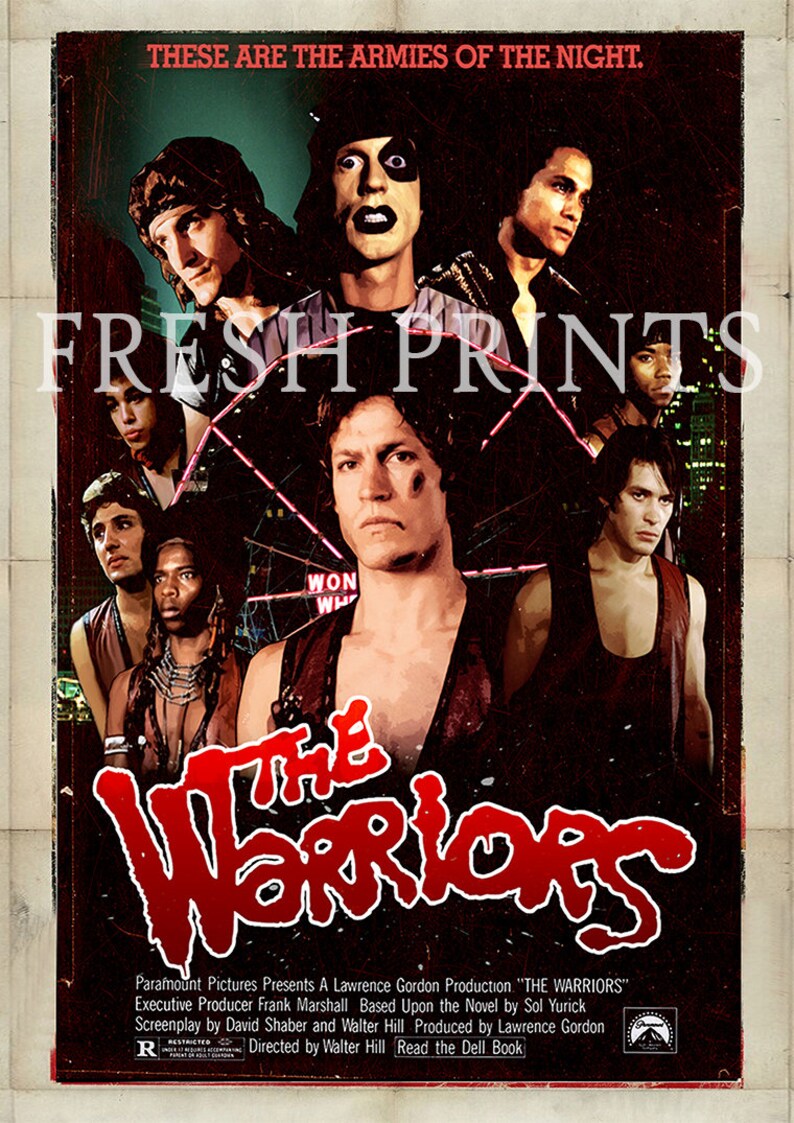 The Warriors movie Poster print Etsy