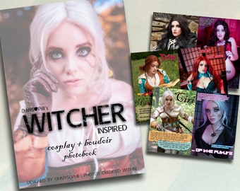 DIGITAL DOWNLOAD - Witcher Inspired Cosplay and Boudoir Photobook Instant Download PDF