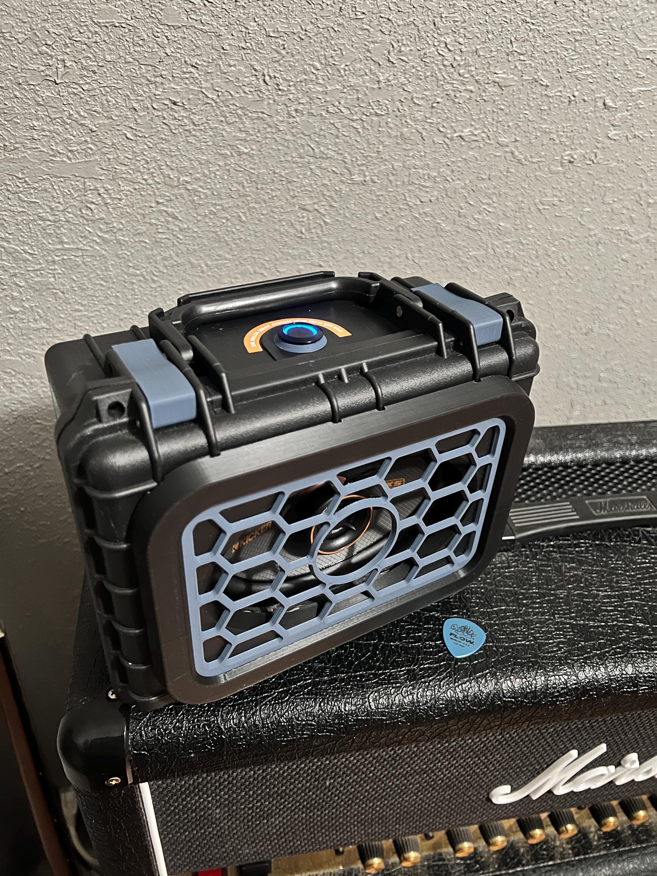 Custom Bluetooth Speaker Kicker KS 4x6 Apache 1800 Case Lipo Battery 3D ...