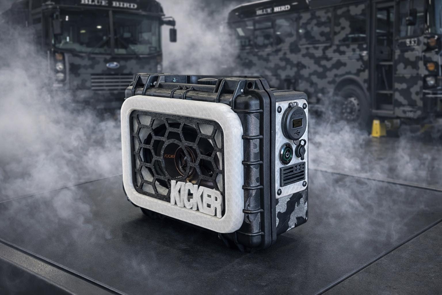 Custom Bluetooth Speaker Kicker KS 4x6 Apache 1800 Case Lipo