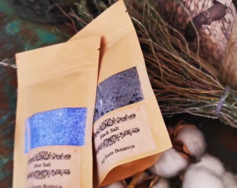 Pack 2 Ritual Salts. Black & Blue Salt.