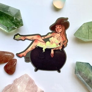 Bath Witch Sticker