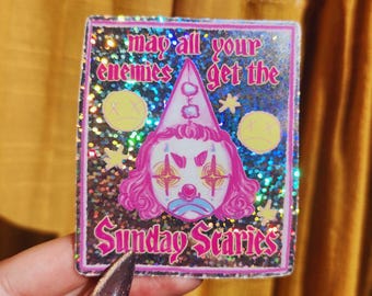 Sunday Scaries Holographic Sticker