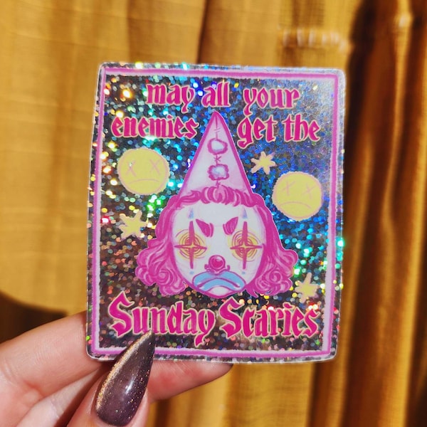 Sunday Scaries Holographic Sticker