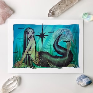Aquarium Mermaid Print