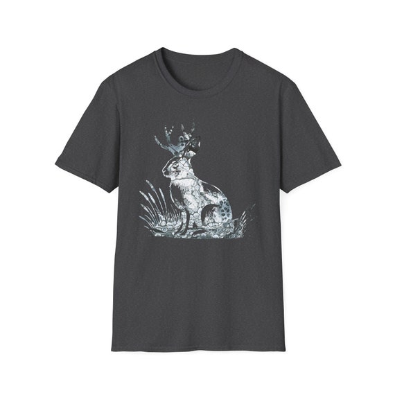 Fairy Fae Greetings Card - Jackalope (B&W) Fairy Fae Greetings Card - Jackalope (B&W)