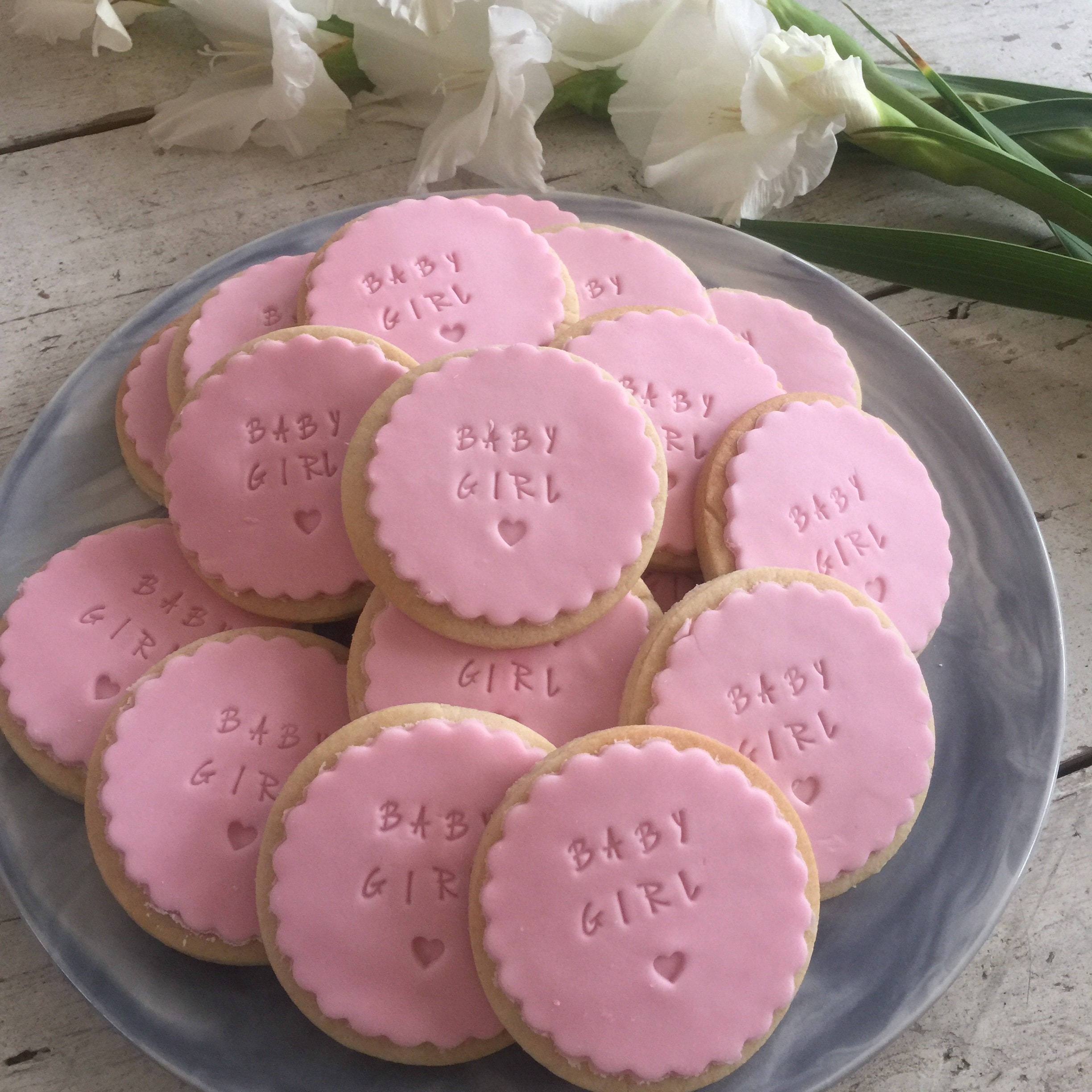 Personalised Baby Shower Biscuits Custom Baby Shower Cookies Etsy