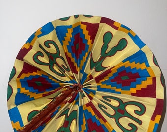 Kente Handmade Print Fan