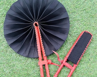 Black Folding Fan
