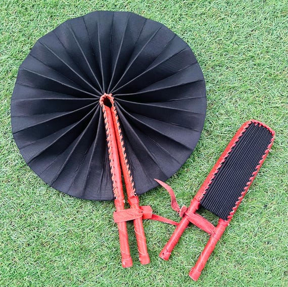Black Folding Fan