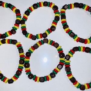 African Beaded Bracelets  (Sold In Pairs Set Of 2)