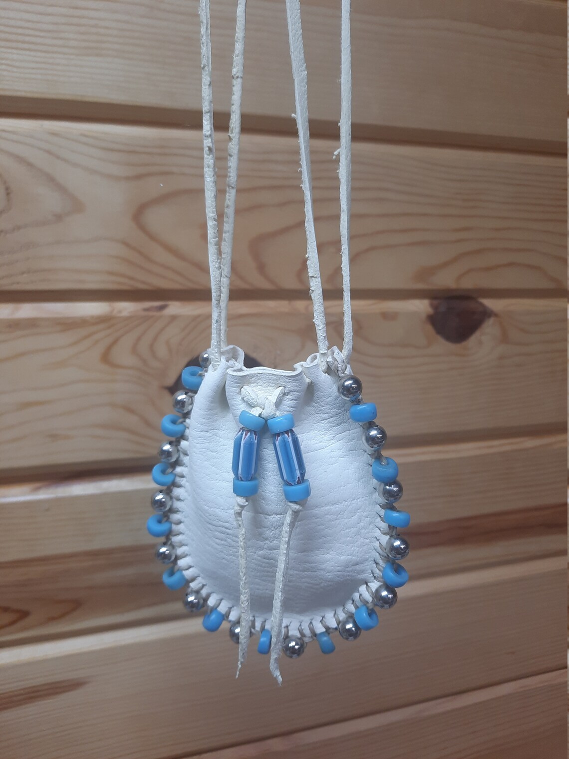 White Elk Skin Medicine Pouch / Bag/ Pouche' Etsy