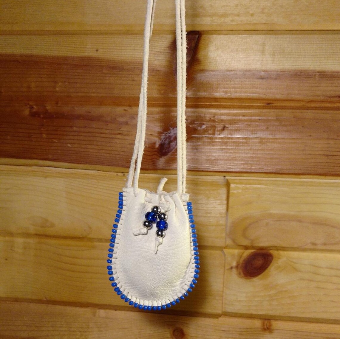 White Elk Skin Medicine Pouch / Bag/ Pouche' Etsy
