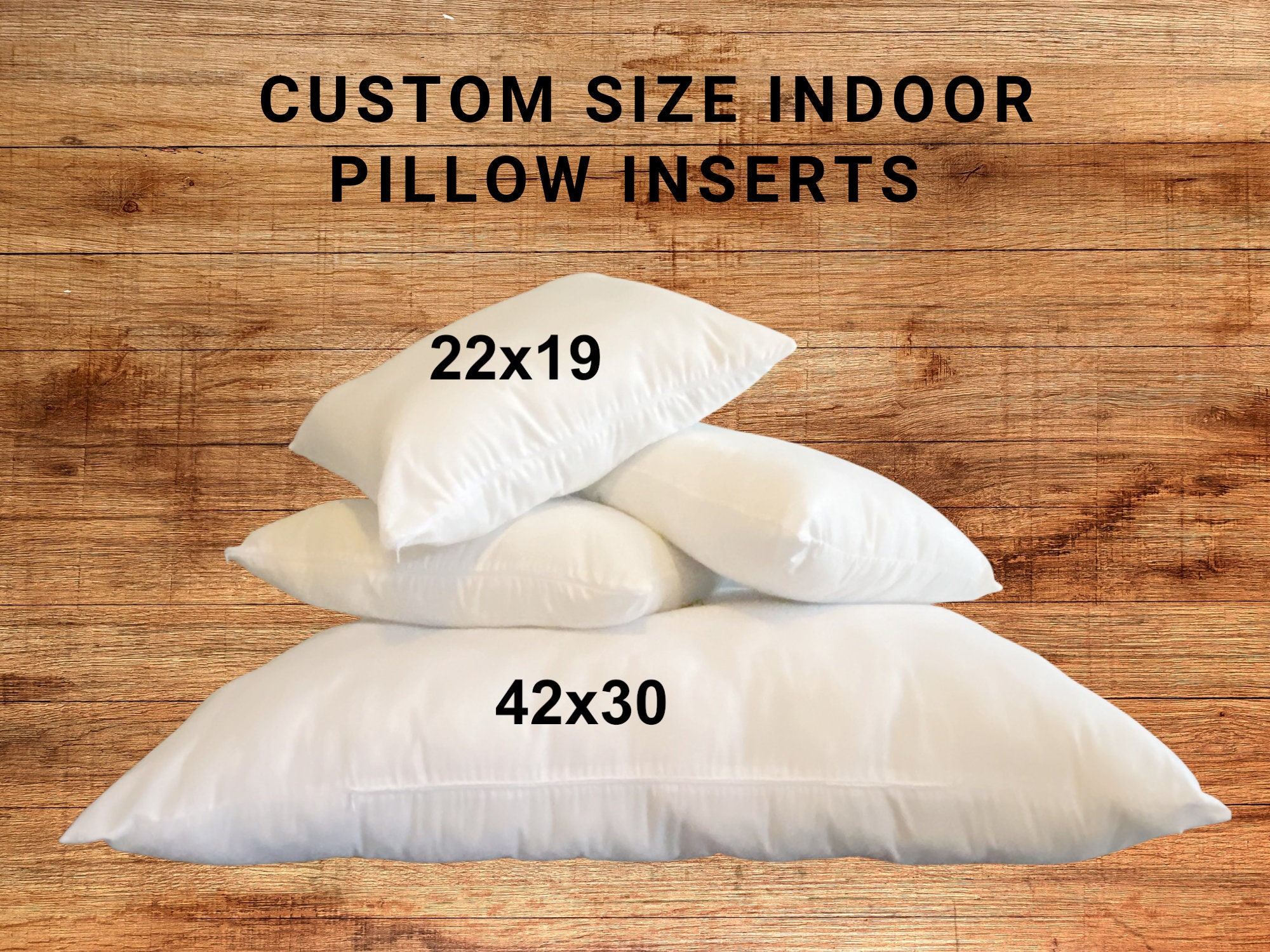 Pillow Inserts, Custom Size Insert Covers. Indoor Cushion Covers, Outdoor  Inserts, Boxed Pillow Liners, Couch Cushions, Inserts for Sofa 