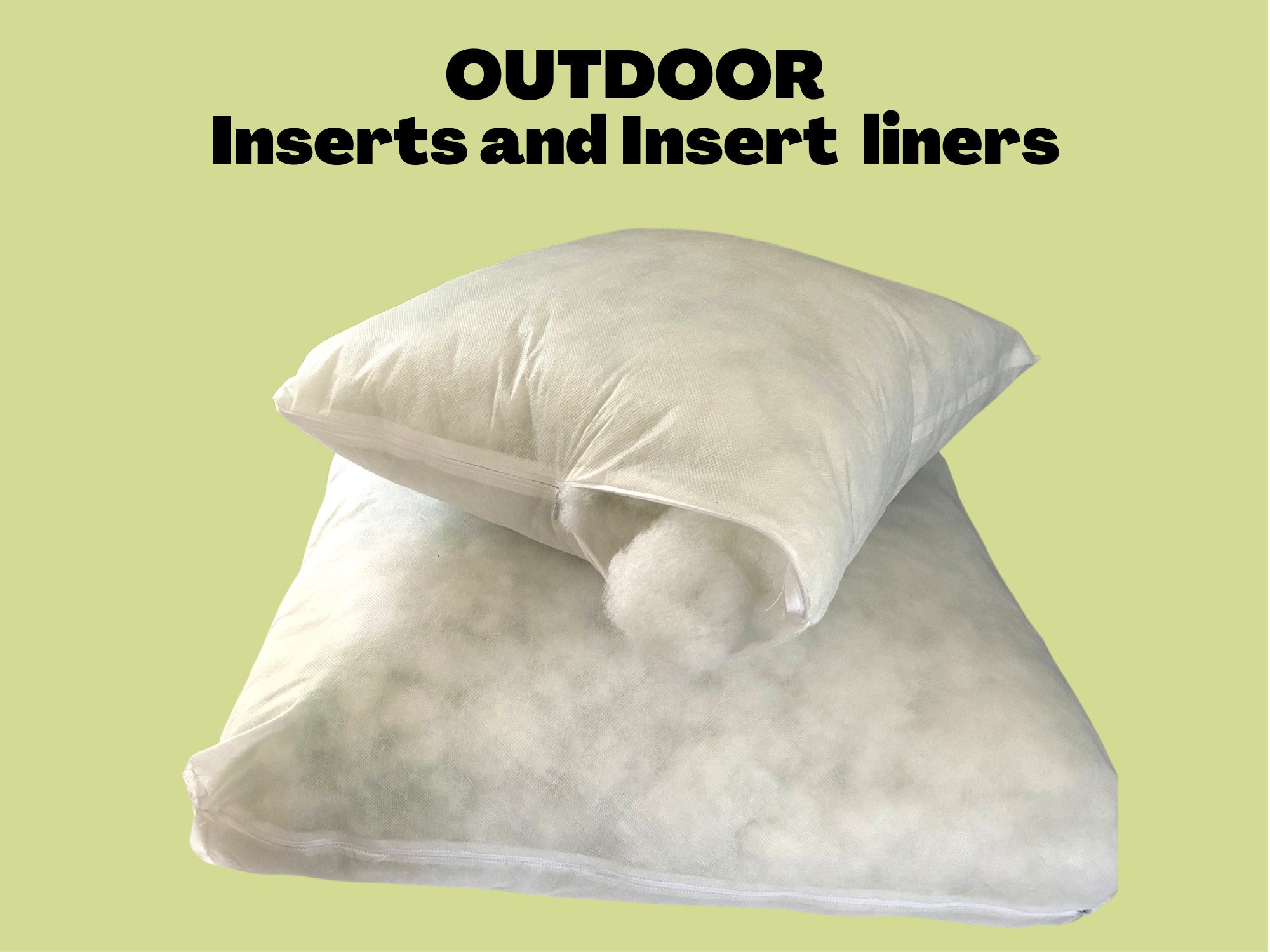 Outdoor cushion inserts discount