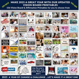 Vision Board Printables and Affirmations for 2025 and Beyond