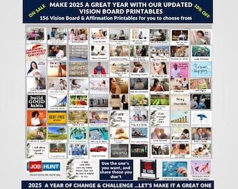 Vision Board Printables and Affirmations for 2025 and Beyond