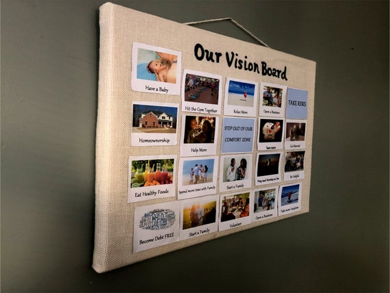 Vision Board Made for Two. Set Goals, Visualize and Achieve Together. 