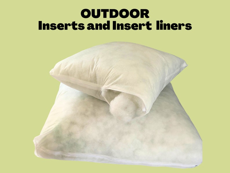 Pillow Inserts, Custom Size Insert Covers. Indoor Cushion Covers