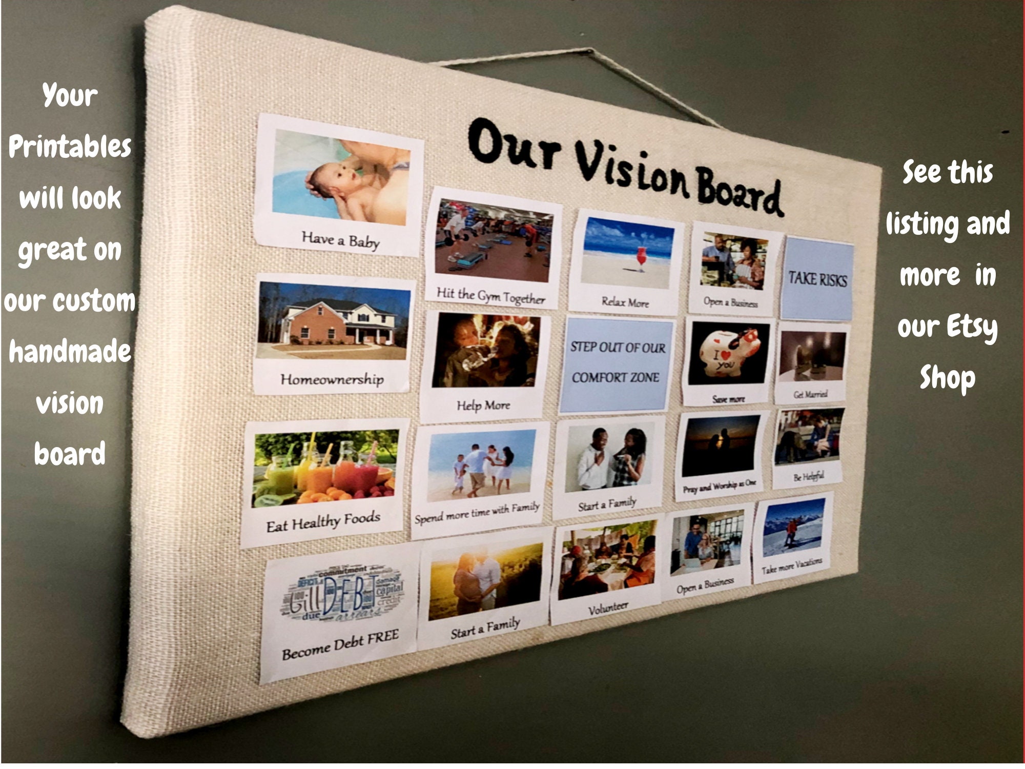 Vision Board Pintables, 110 Pintables That You Can Download Immediately